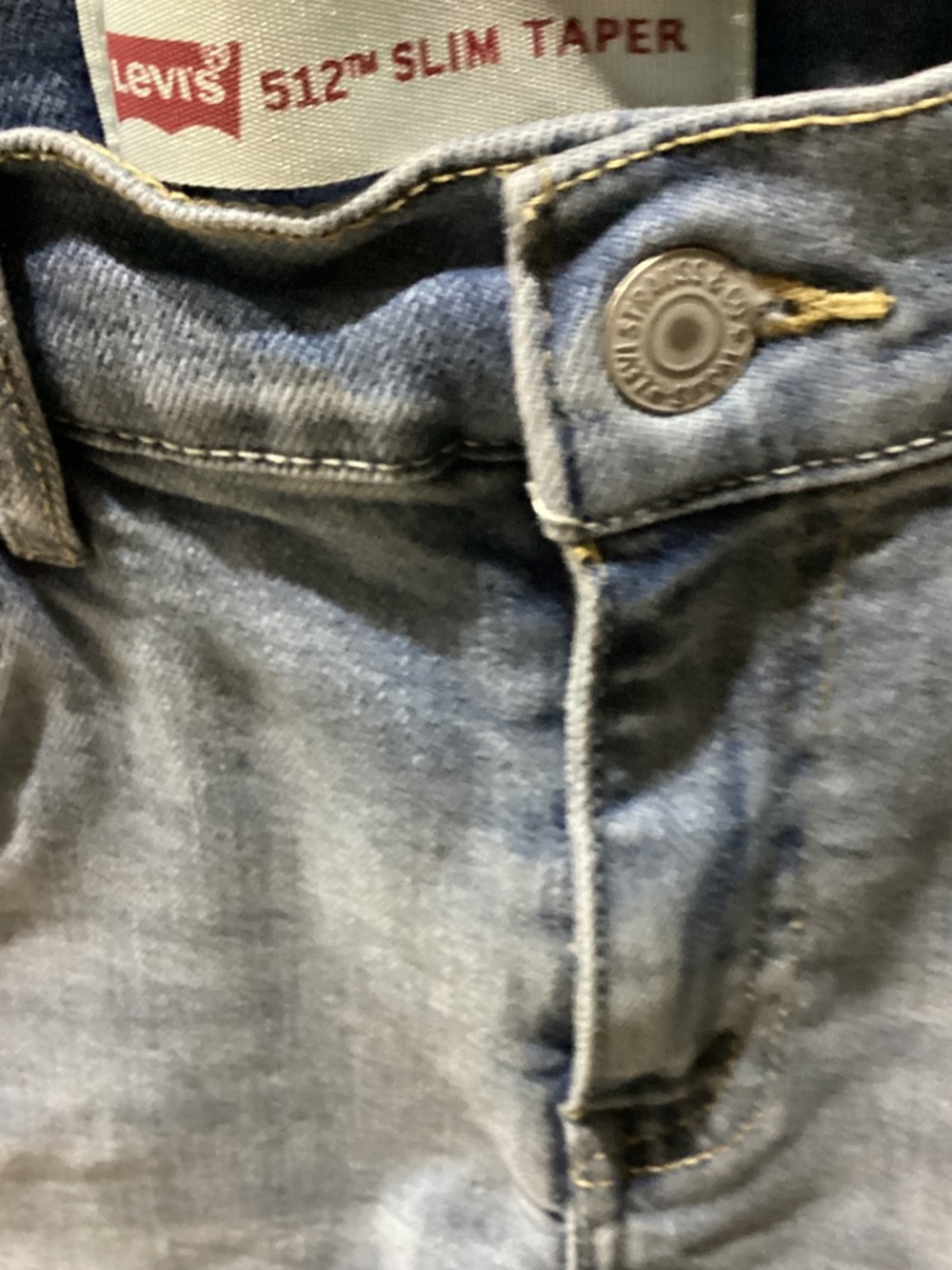 Levi's Blue Denim Slim Taper Jeans